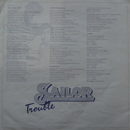 Sailor : Trouble (LP, Album, Yel)