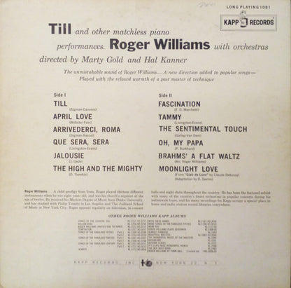 Roger Williams (2) : Till (LP)