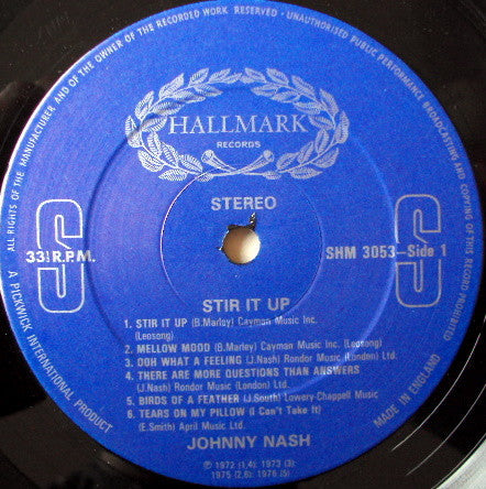 Johnny Nash : Stir It Up (LP, Comp)