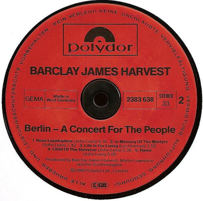 Barclay James Harvest : Berlin - A Concert For The People (LP)