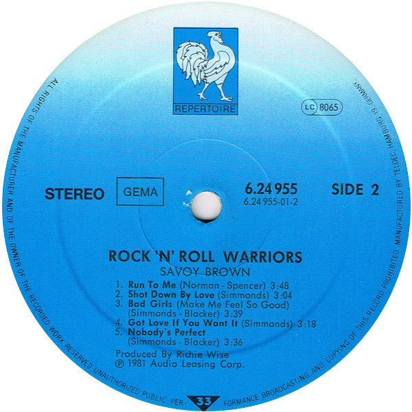 Savoy Brown : Rock 'N' Roll Warriors (LP, Album)