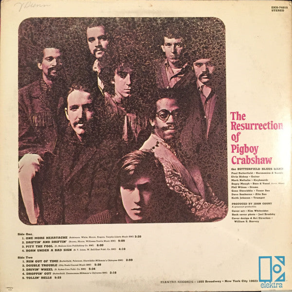 The Paul Butterfield Blues Band : The Resurrection Of Pigboy Crabshaw (LP, Album, All)