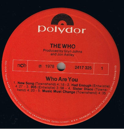 The Who : Who Are You (LP, Album)