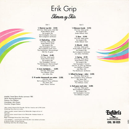 Erik Grip : Skærver Og Skår (LP, Album)