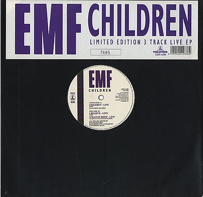 EMF : Children - Limited Edition 3 Track Live EP (12", EP, Ltd, Num)