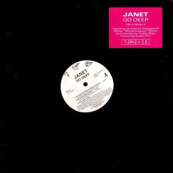 Janet Jackson : Go Deep (12", Promo)