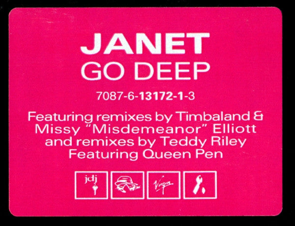 Janet Jackson : Go Deep (12", Promo)