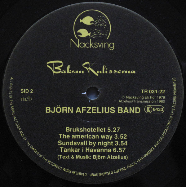 Björn Afzelius Band : Bakom Kulisserna (LP, Album)