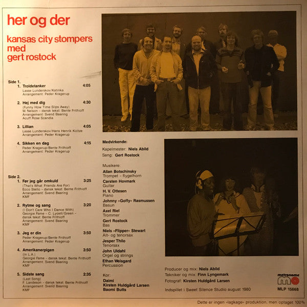 Kansas City Stompers : Her og der (LP)