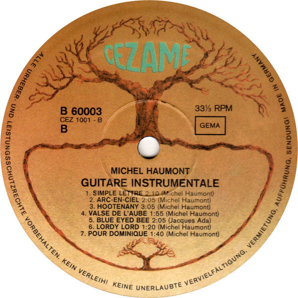 Michel Haumont : Guitare Instrumentale  (LP, Album)