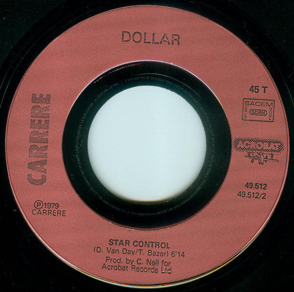 Dollar : Who Were You With In The Moonlight B/W Star Control (7", Single)