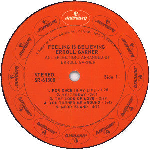 Erroll Garner : Feeling Is Believing (LP, Album)