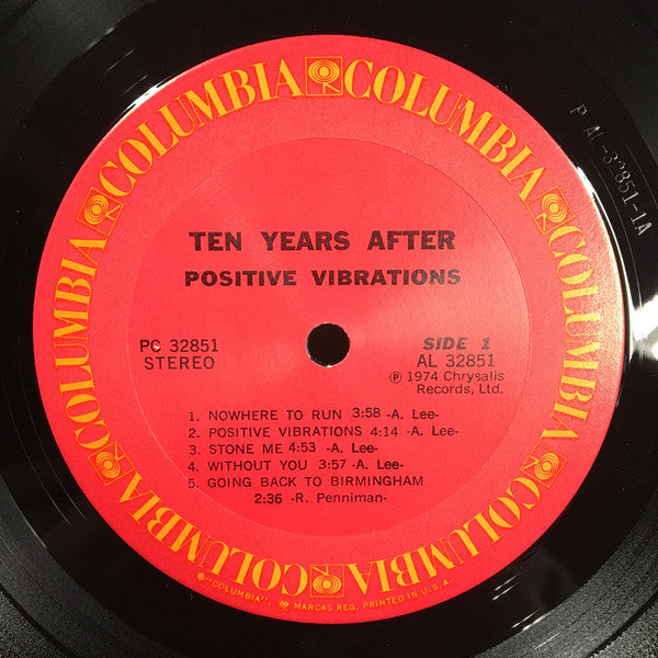 Ten Years After : Positive Vibrations (LP, Album, San)