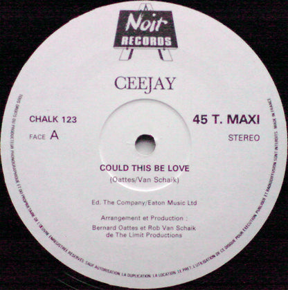 Ceejay : Could This Be Love (12", Maxi)