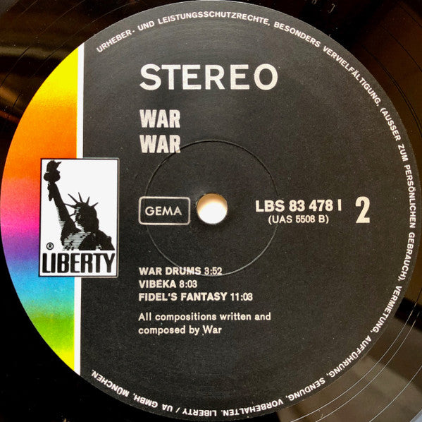 War : War (LP, Album, Gat)