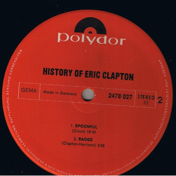 Eric Clapton : The History Of Eric Clapton (2xLP, Comp, Gat)