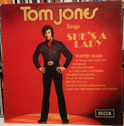 Tom Jones : Tom Jones Sings She's A Lady (LP, Album)