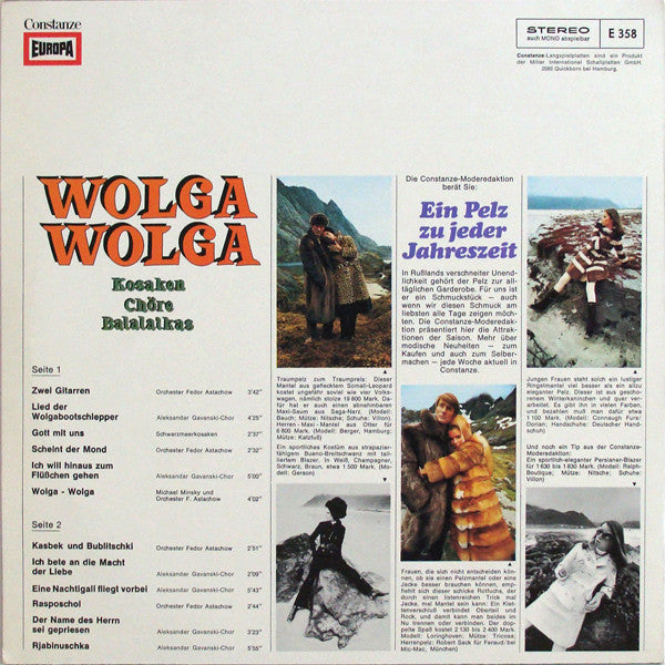 Various : Wolga Wolga (Kosaken - Chöre - Balalaikas) (LP, Comp)