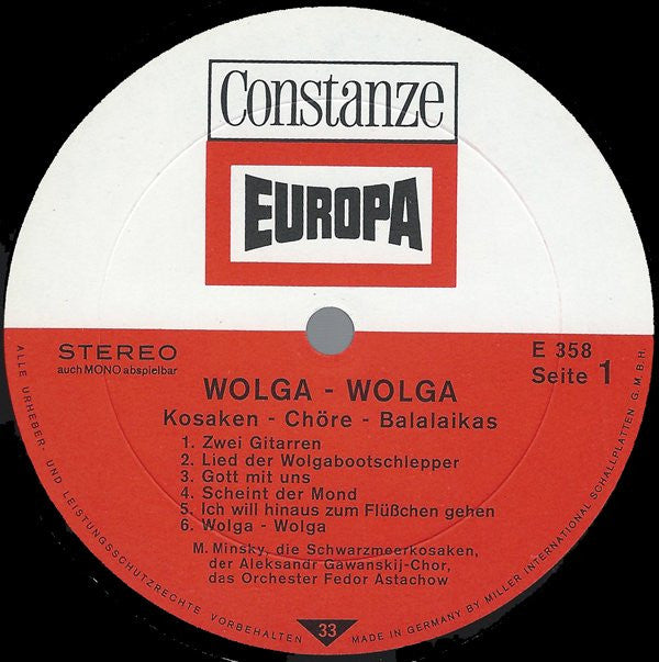 Various : Wolga Wolga (Kosaken - Chöre - Balalaikas) (LP, Comp)