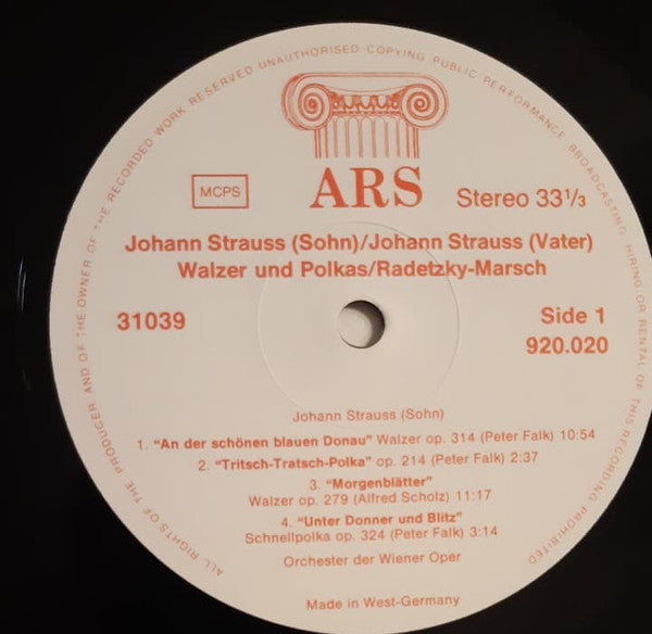 Johann Strauss Jr. : Meisterwerke Der Klassik - Johann Strauß (LP, Comp)