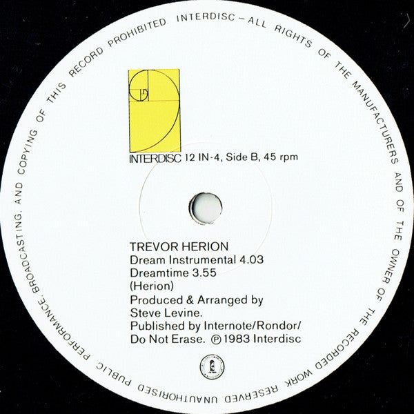 Trevor Herion : Dreamtime (Club-Mix) (12")