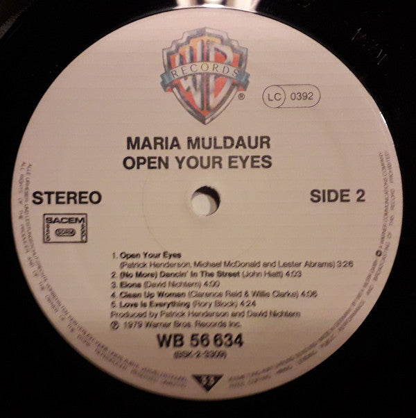 Maria Muldaur : Open Your Eyes (LP, Album)