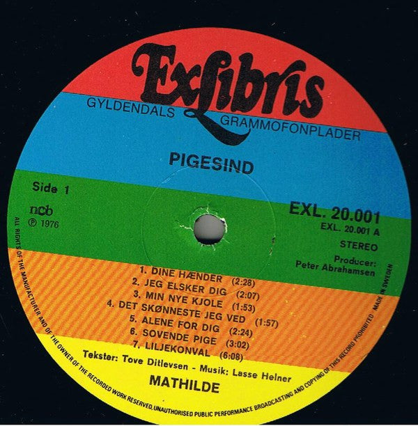 Mathilde (2) : Pigesind (LP, Album, RE, Cut)