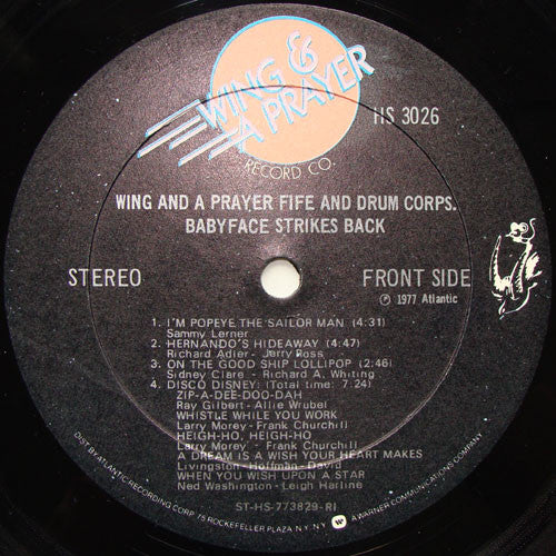 Wing And A Prayer Fife And Drum Corps. : Babyface Strikes Back (LP, Album, RI )