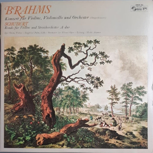 Johannes Brahms / Franz Schubert - Igor Ozim, Siegfried Palm, Orchester Der Wiener Staatsoper, Moshe Atzmon : Konzert Für Violine, Violoncello Und Orchester, (Doppelkonzert)/ Rondo Für Violine Und Streichorchester, A-Dur (LP)