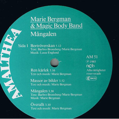 Marie Bergman & Magic Body Band : Mångalen (LP, Album)