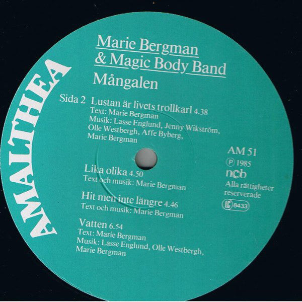 Marie Bergman & Magic Body Band : Mångalen (LP, Album)