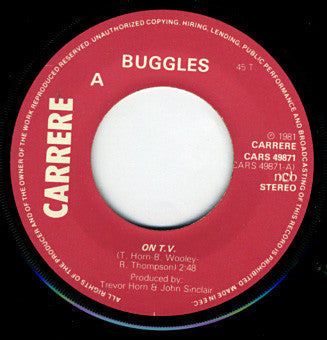 The Buggles : On T.V. (7")