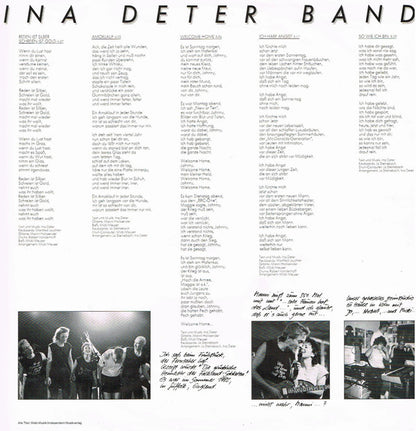 Ina Deter Band : Mit Leidenschaft (LP, Album, Yel)