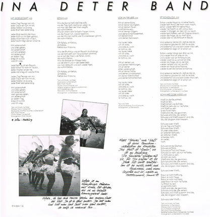 Ina Deter Band : Mit Leidenschaft (LP, Album, Yel)