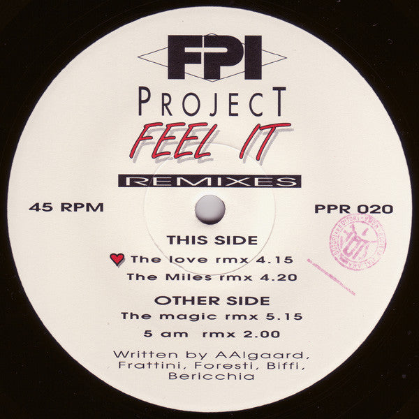 FPI Project : Feel It (Remixes) (12")