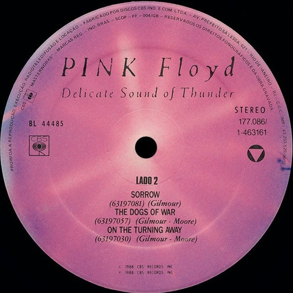 Pink Floyd : Delicate Sound Of Thunder (2xLP, Album)