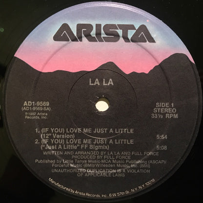 La La : (If You) Love Me Just A Little (12", Single)