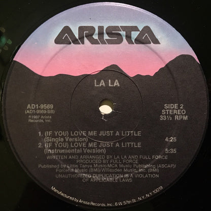 La La : (If You) Love Me Just A Little (12", Single)