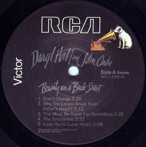 Daryl Hall & John Oates : Beauty On A Back Street (LP, Album)