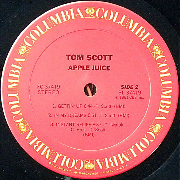 Tom Scott : Apple Juice (LP, Album, Ter)