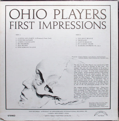 Ohio Players : First Impressions (LP, Album)