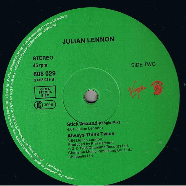 Julian Lennon : Stick Around (12")