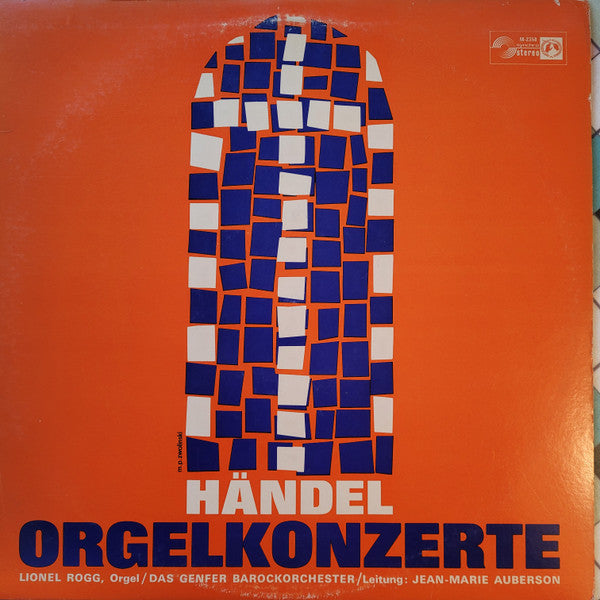 Georg Friedrich Händel : Orgelkonzerte Op. 4, Nrn. 1, 2, 3, 6 (LP)