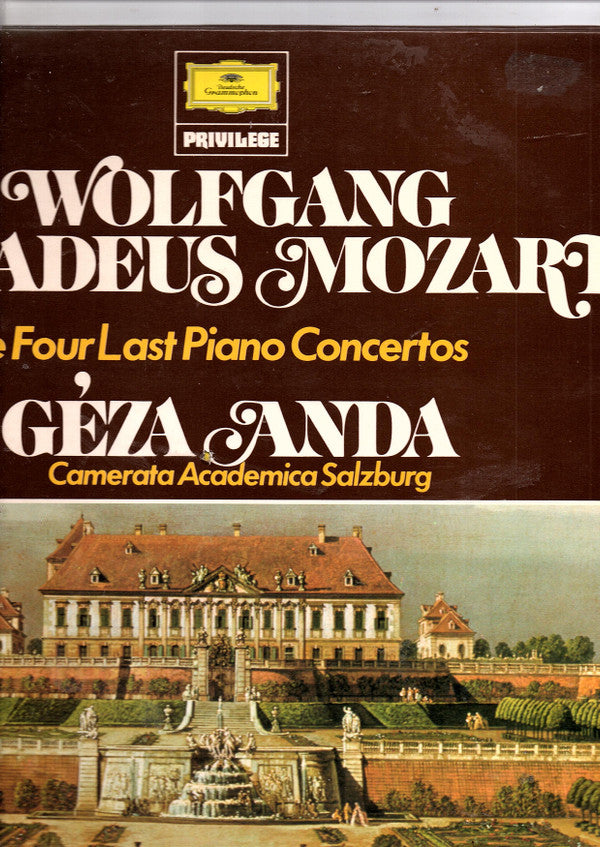 Wolfgang Amadeus Mozart, Géza Anda, Camerata Academica Salzburg : Die Vier Letzten Klavierkonzerte = The Four Last Piano Concertos (2xLP, Comp, Gat)