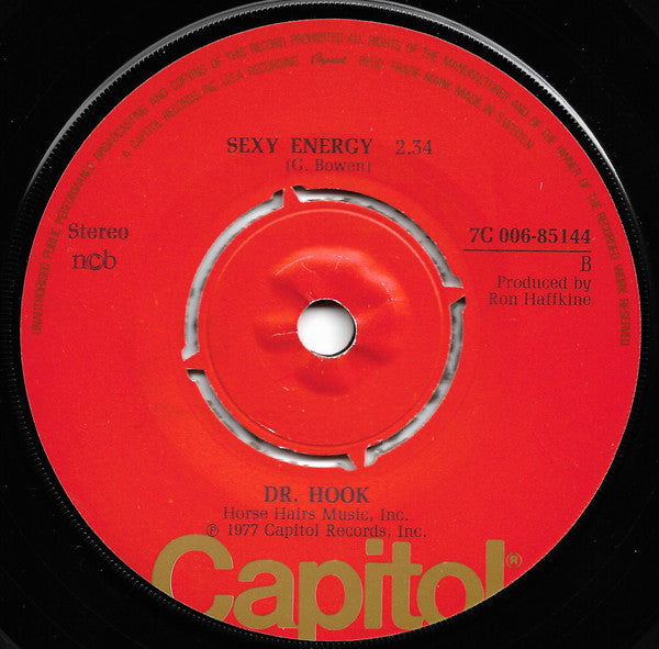 Dr. Hook : Walk Right In / Sexy Energy (7", Single, Pus)