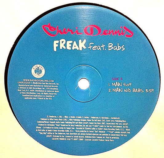 Cheri Dennis Feat. Babs : Freak (12", Promo)