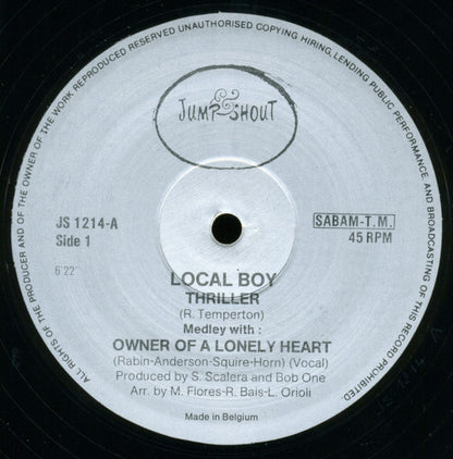 Local Boy : Thriller Medley With Owner Of A Lonely Heart (12")