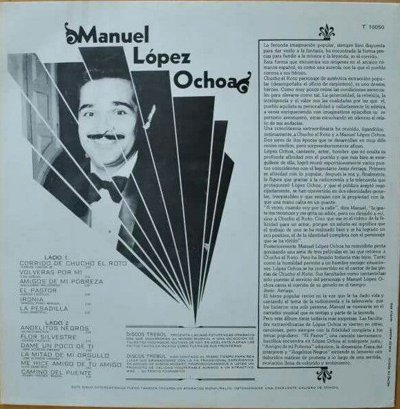 Manuel Lopez Ochoa : Corrido De Chucho El Roto (LP, Album)