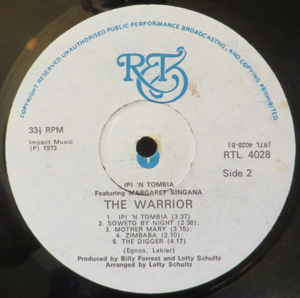 Ipi-Tombi Featuring Margaret Singana : The Warrior (LP, Album)