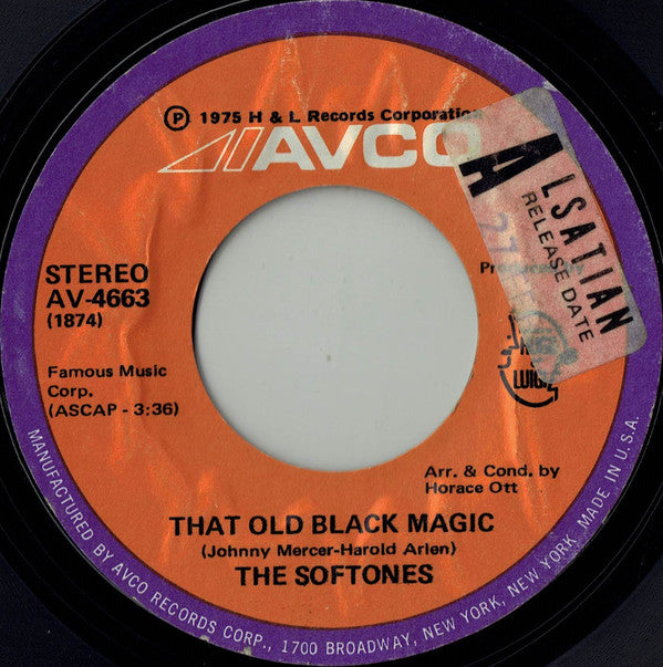 The Softones : That Old Black Magic / Why, Why, Baby (7", Styrene, She)